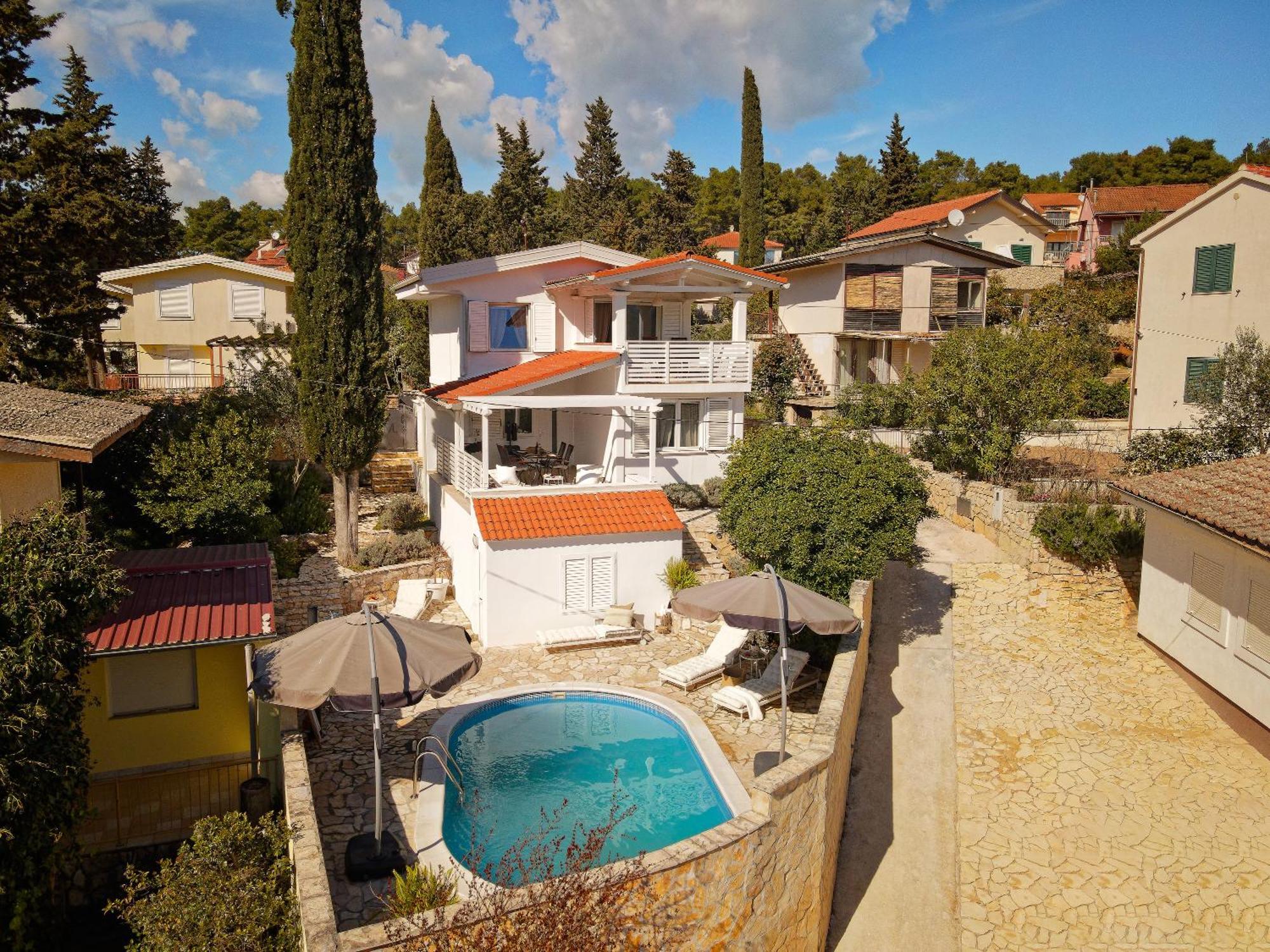 Villa Hvar With Pool Vrboska Exteriér fotografie